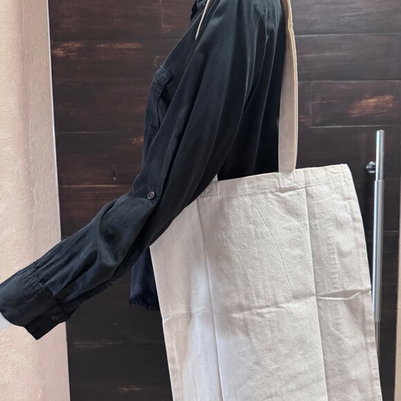 Canvas (I'm Pretty Awesome) Tote Bag- Cream, Size 15x16 - Picture 3 of 3